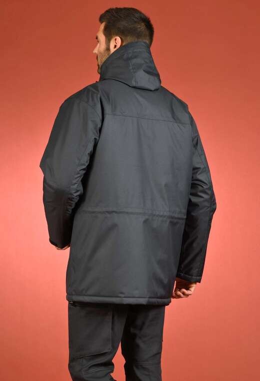 Parka travail impermeable 370 workfit DMD cotepro gris face