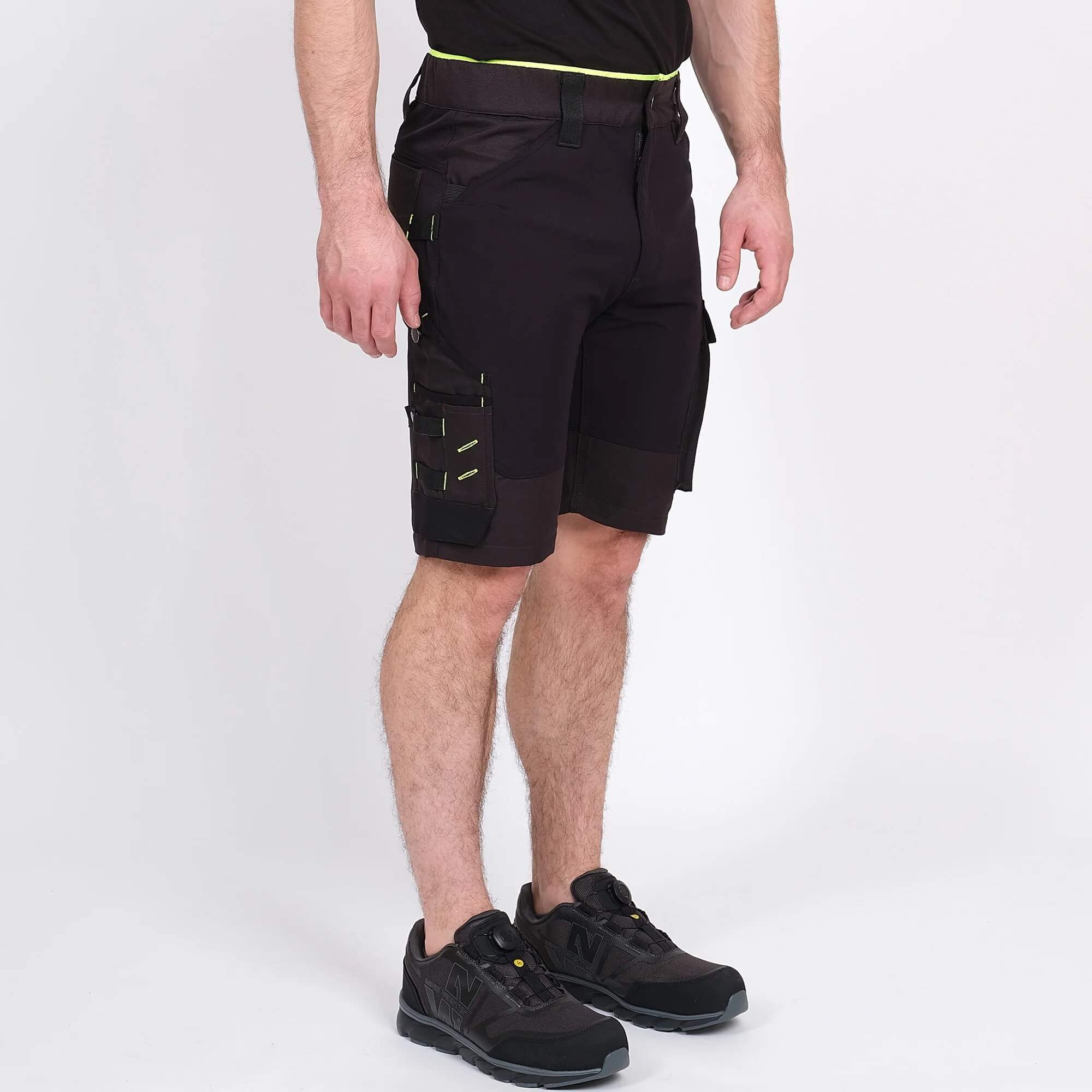 Bermuda de travail stretch Lanne Nine Worths gris face