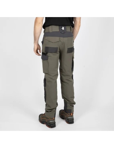 Pantalon de travail extensible Ondra Nine Worths kaki vue 3