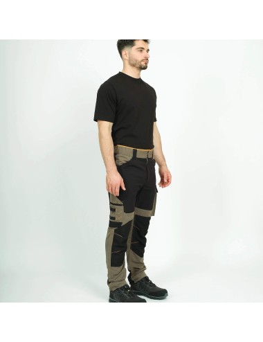 Pantalon travail extensible Clavery Nine Worths kaki vue 1