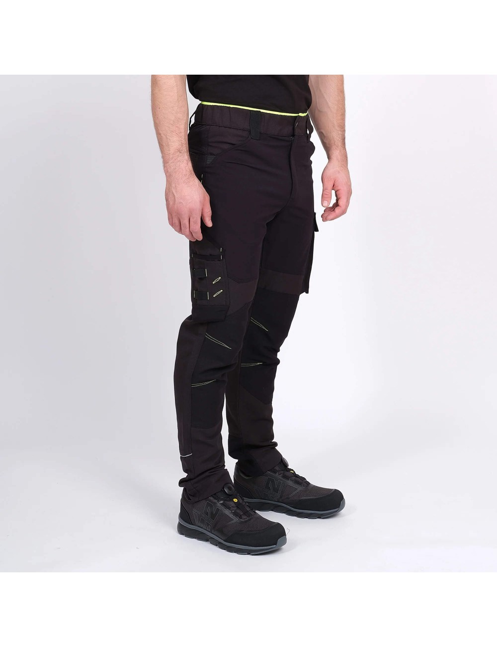 Pantalon travail extensible Clavery Nine Worths noir vue 1