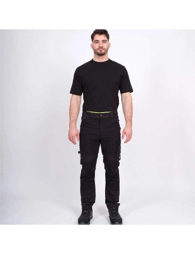 Pantalon travail extensible Clavery Nine Worths noir vue 2