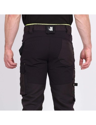 Pantalon travail extensible Clavery Nine Worths noir vue 3