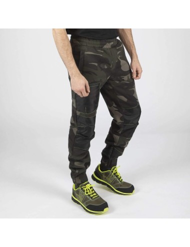 Pantalon jogging renforts genoux Amy Nine Worths wood vue 1