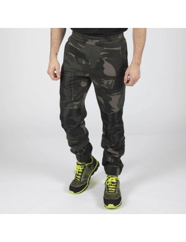 Pantalon jogging renforts genoux Amy Nine Worths wood vue 1