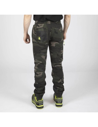 Pantalon jogging renforts genoux Amy Nine Worths wood vue 3