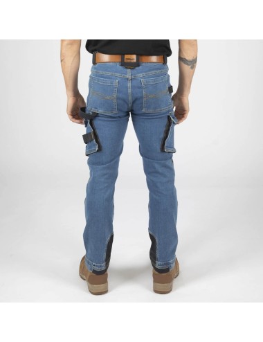 Pantalon travail jean stretch Neo Nine Worths vue dos