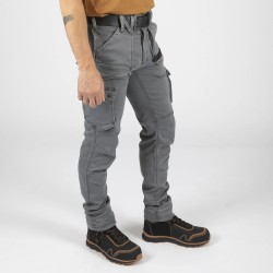 Pantalon travail jeans Usain Nine Worths cotepro gris vue 1