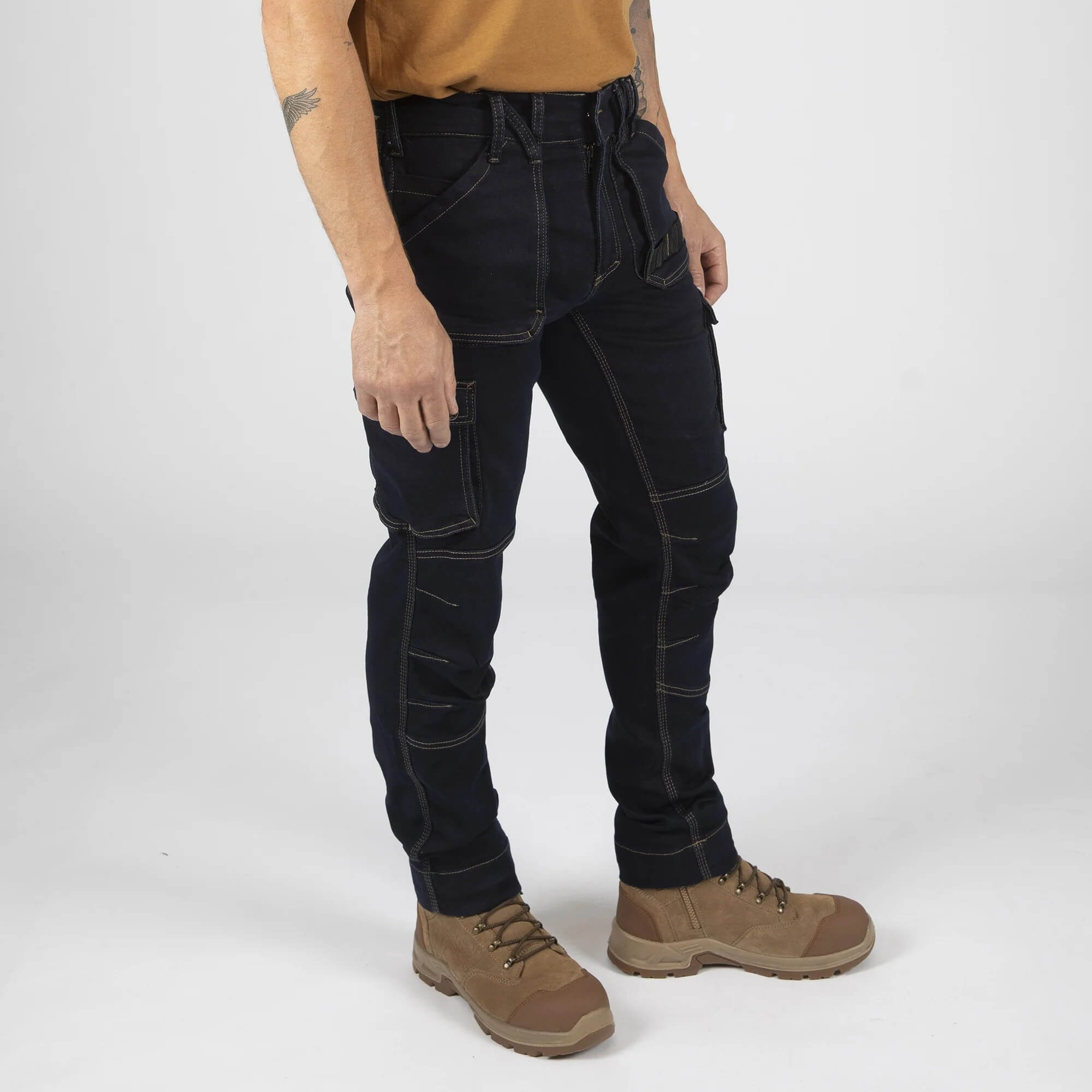 Pantalon travail jeans Usain Nine Worths cotepro denim vue 1