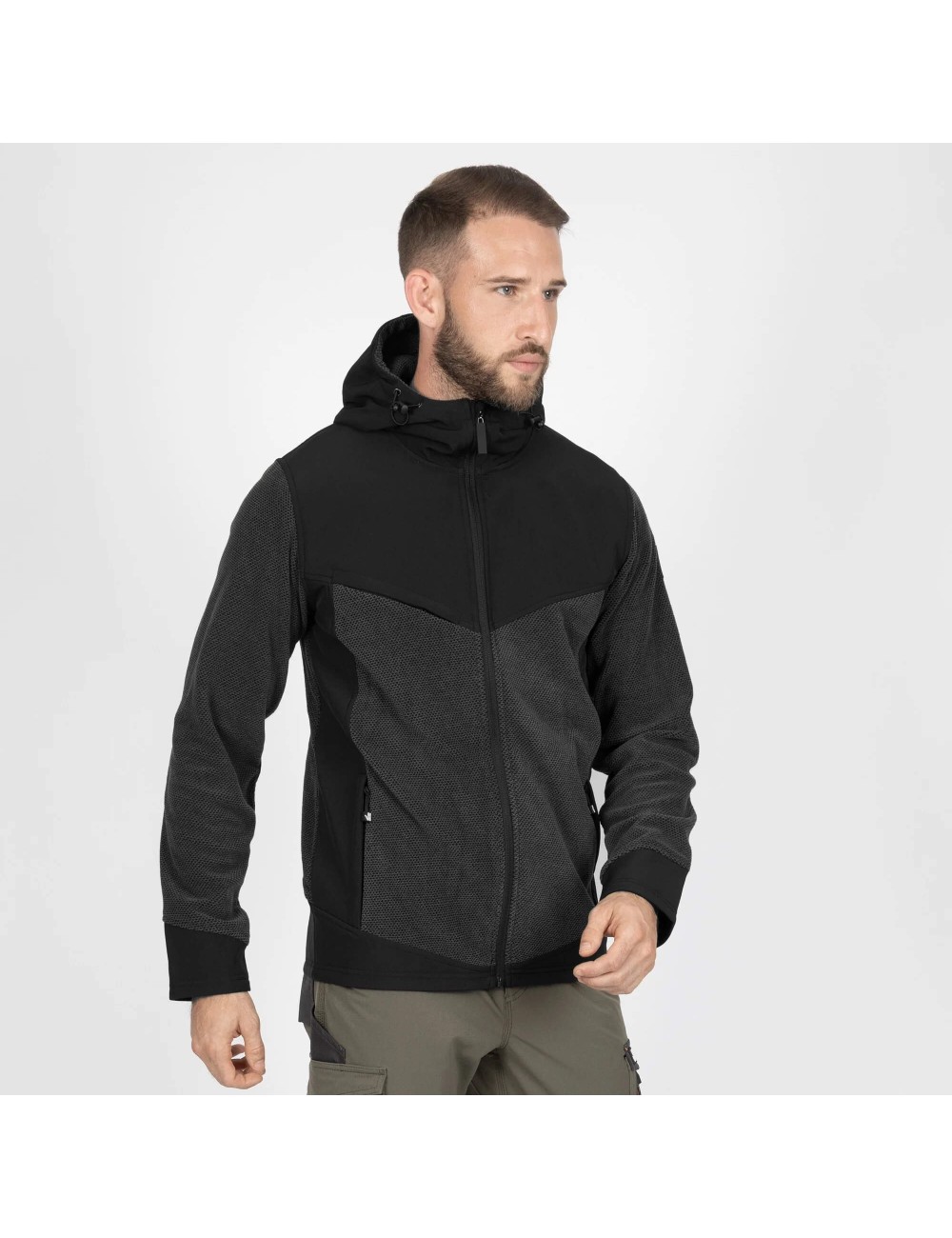 Gilet de travail softshell polaire Randy Nine Worths gris vue 1