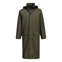 Manteau de pluie long impermeable Flexatex Portwest olive