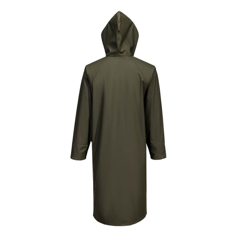 Manteau de pluie long impermeable Flexatex Portwest olive