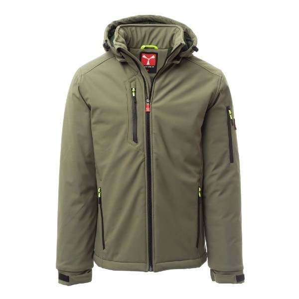 Veste softshell rembourrée Payper Creek Pad vert militaire