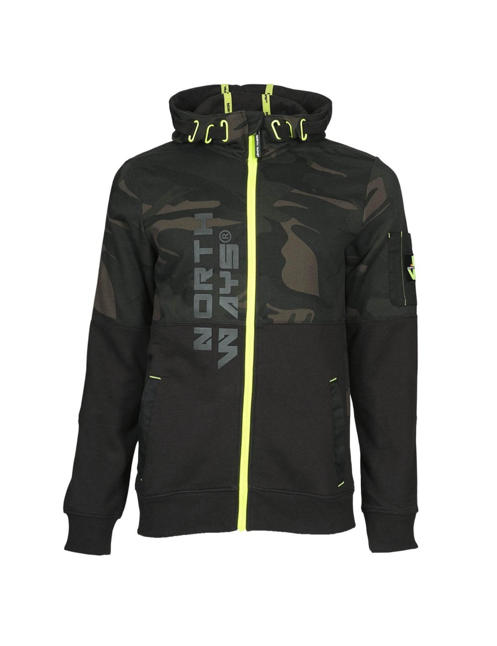 Gilet travail molleton renforcée Daro camo kaki North Ways vue 1