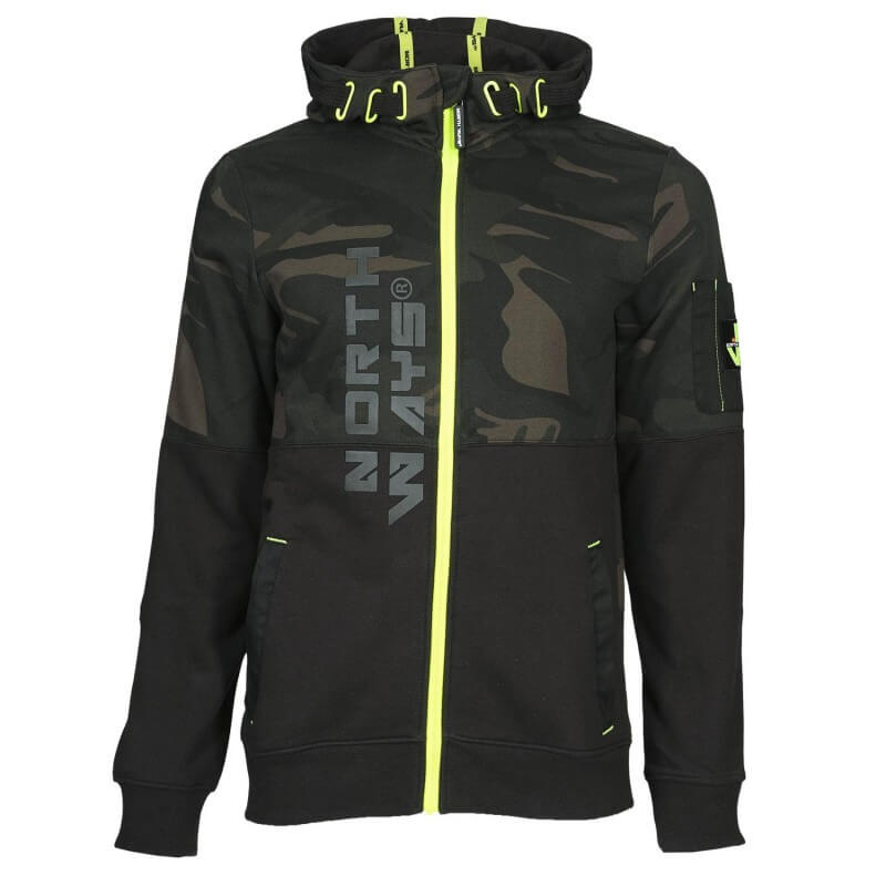 Gilet travail molleton renforcée Daro camo kaki North Ways vue 1