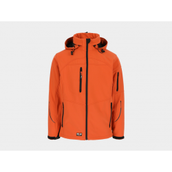 Veste softshell impermeable poseidon Herock orange vue 1