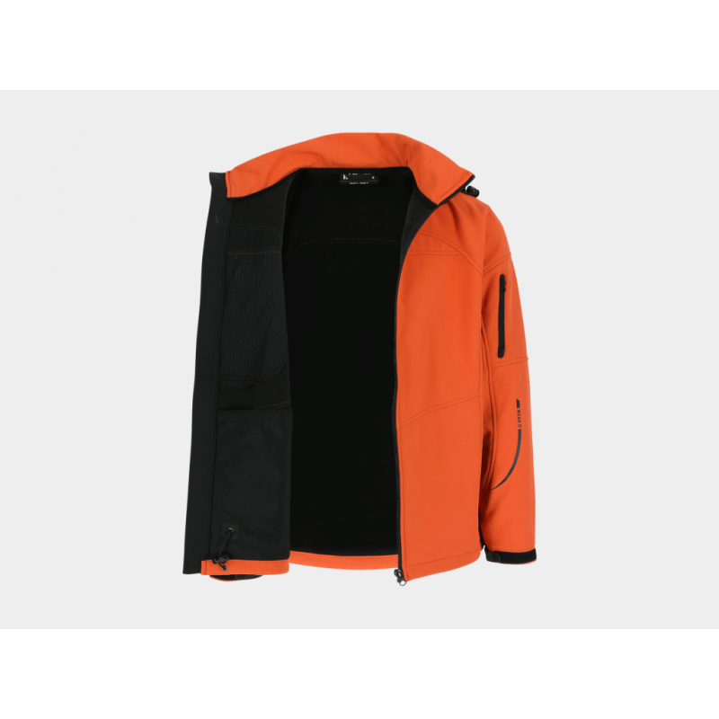 Veste softshell impermeable poseidon Herock orange vue 1