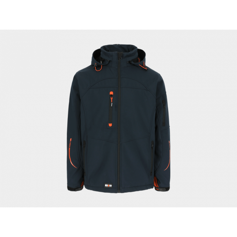 Veste softshell impermeable poseidon Herock marine vue 1