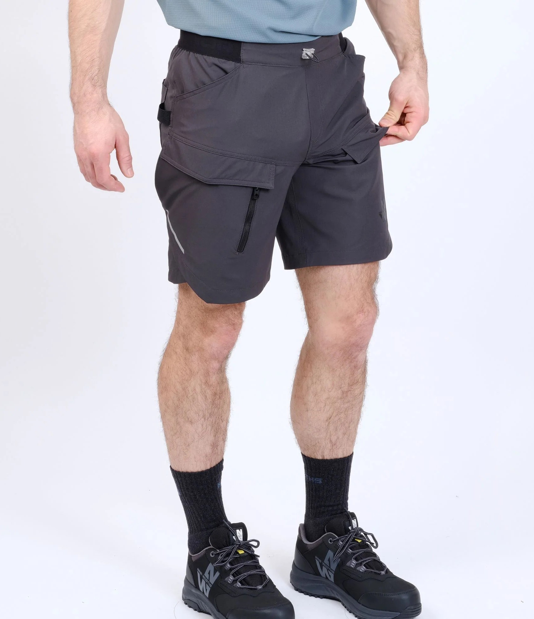 Bermuda short de travail léger Canberra Nine Worths gris vue 1