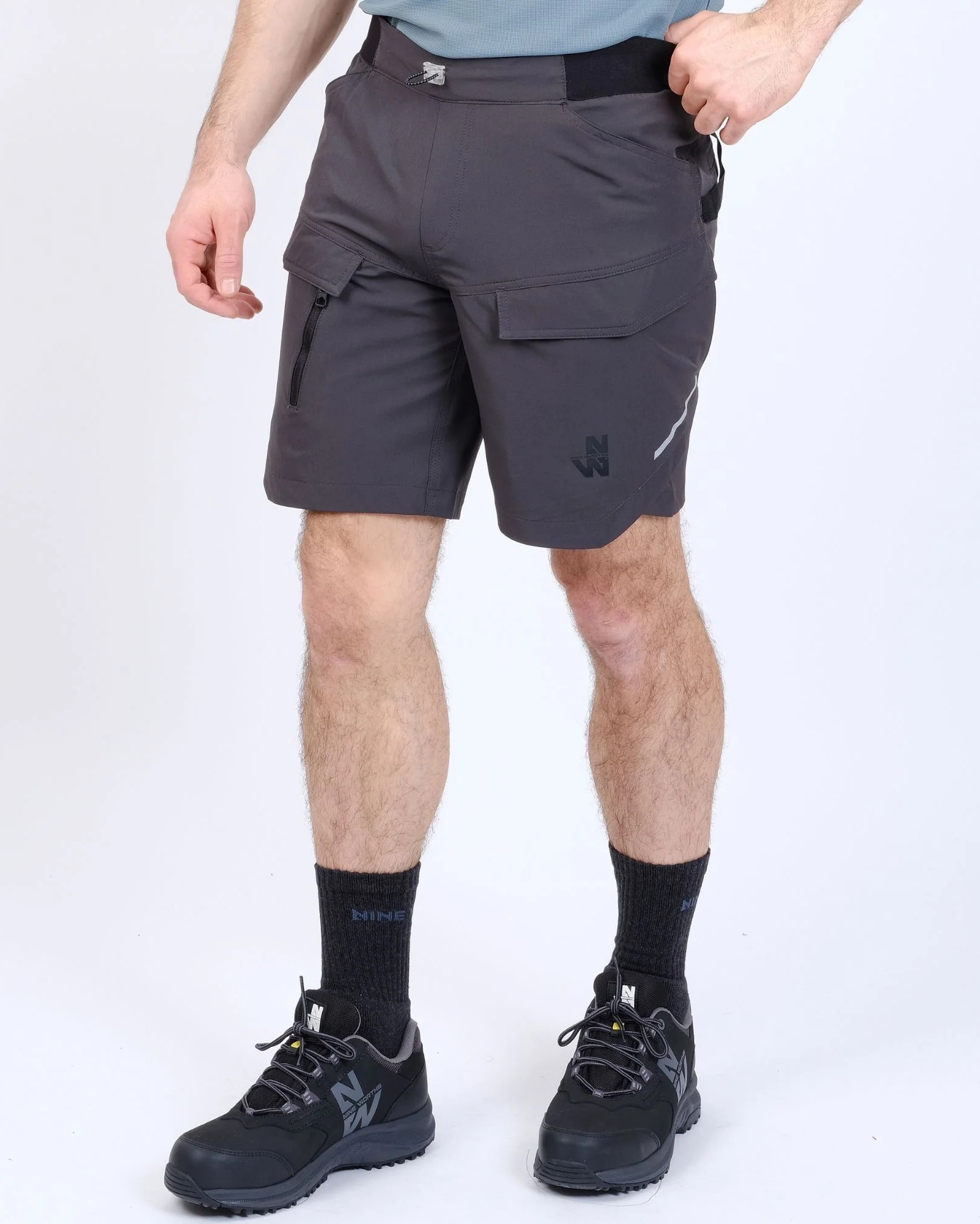 Bermuda short de travail léger Canberra Nine Worths gris vue 1