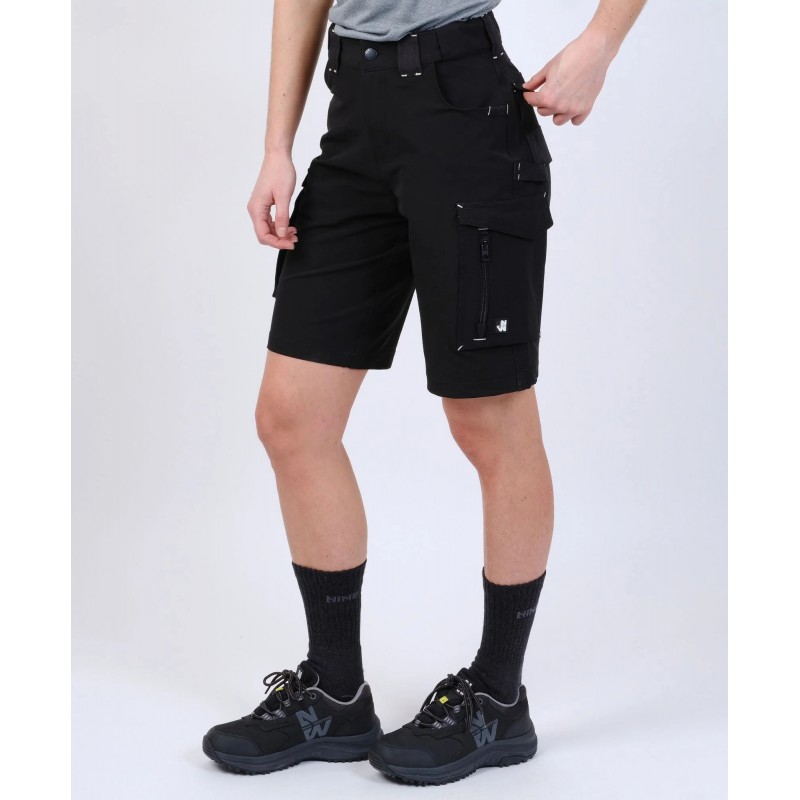 Bermuda travail femme Bendigo stretch Nine Worths noir vue 1