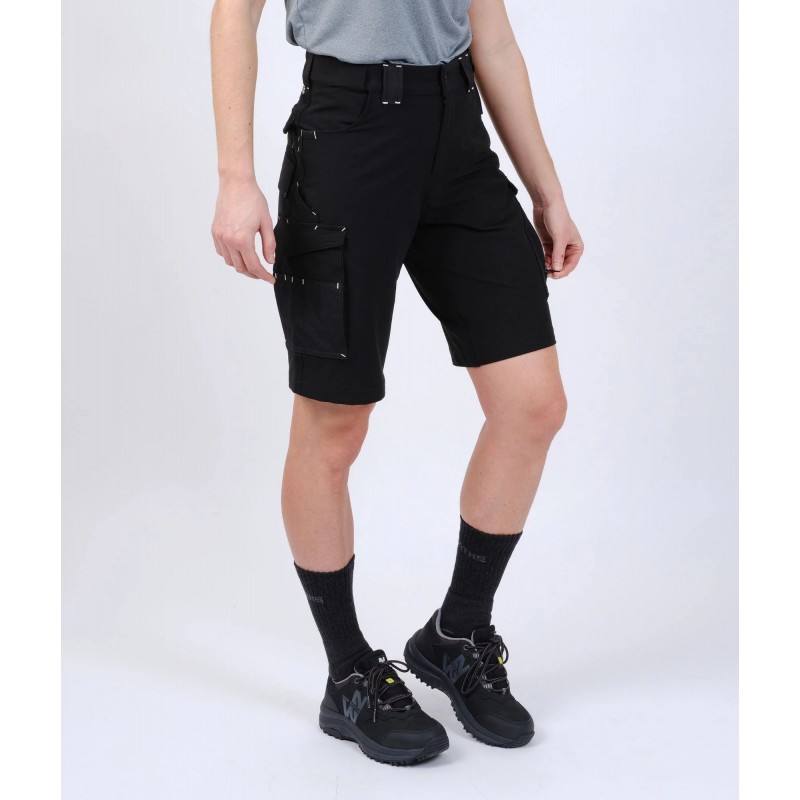 Bermuda travail femme Bendigo stretch Nine Worths noir vue 1