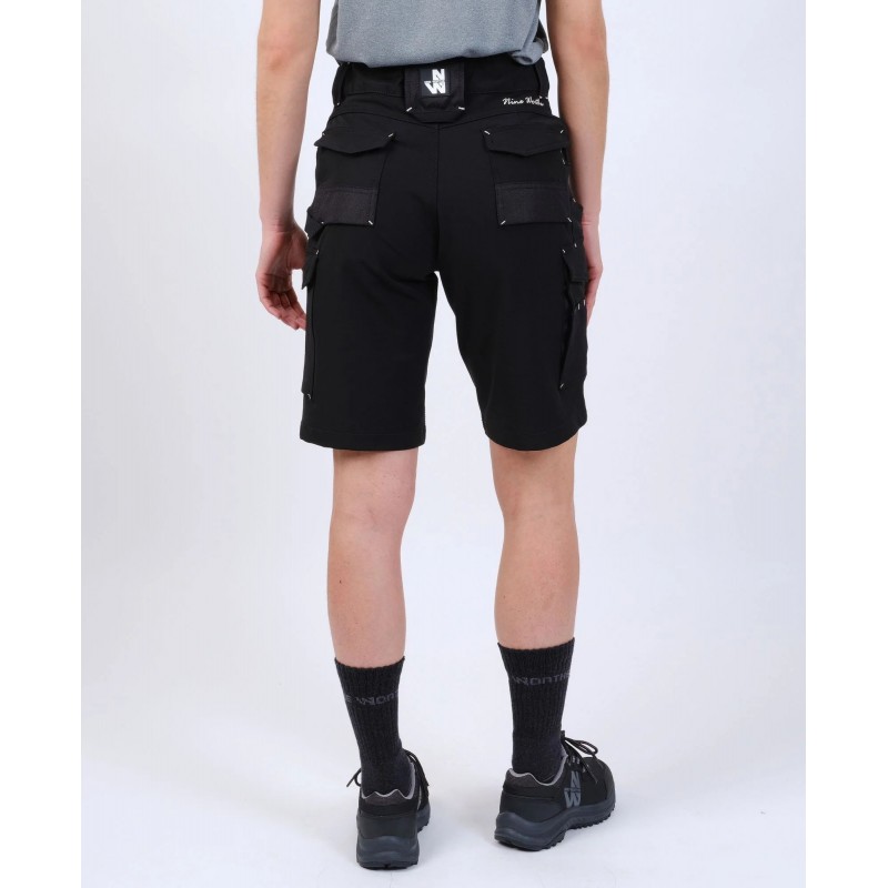 Bermuda travail femme Bendigo stretch Nine Worths noir vue 1