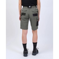 Bermuda travail femme Bendigo stretch Nine Worths kaki vue 3