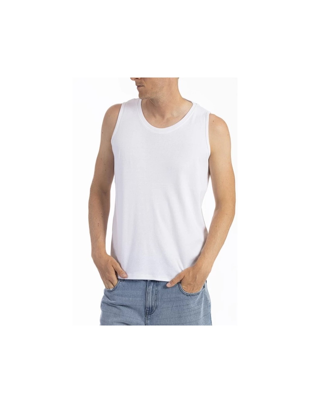 Marcel débardeur baltimore rica lewis 100% coton col rond homme