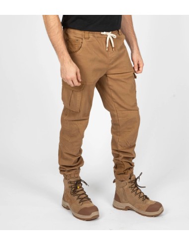Pantalon travail CERDAN cargo stretch Nine Worths camel vue 1