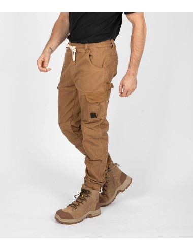 Pantalon travail CERDAN cargo stretch Nine Worths camel vue 2