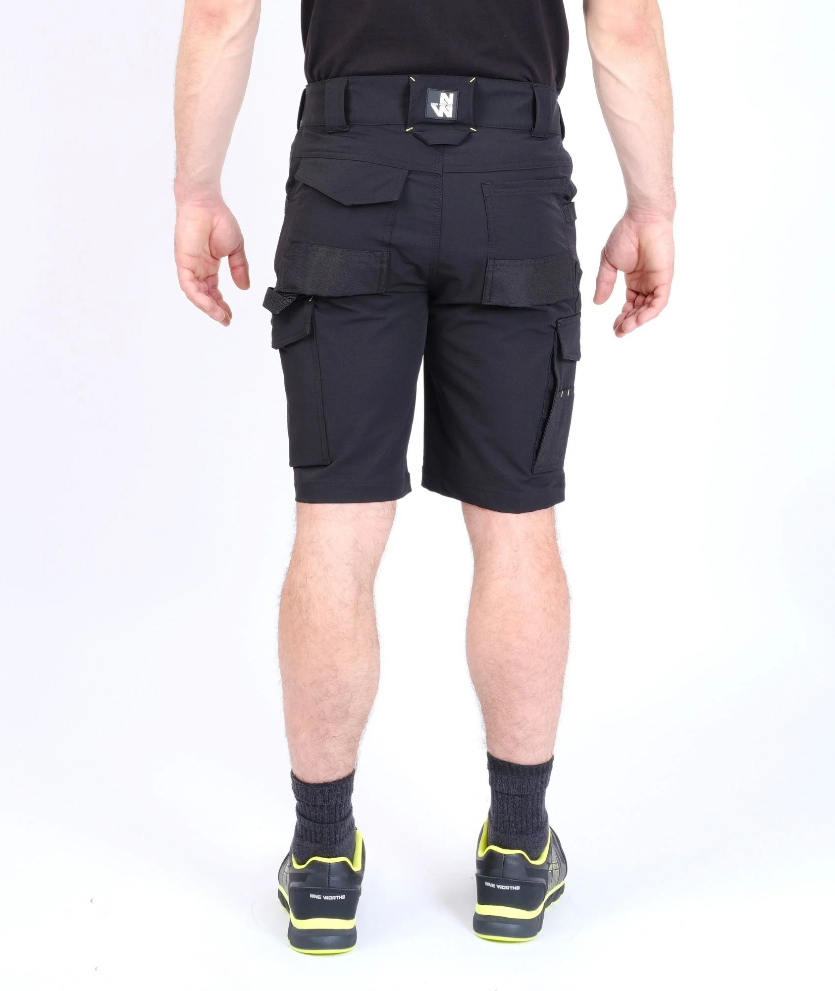 Bermuda travail stretch 4d Stan Nine Worths noir vue 1