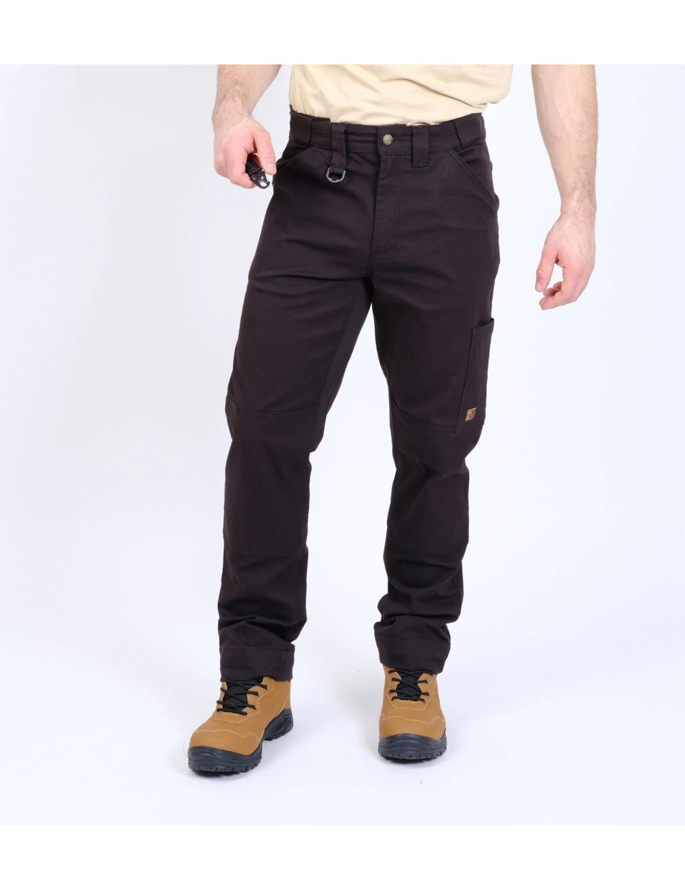 Pantalon travail style charpentier Fango Nine Worths noir vue 1