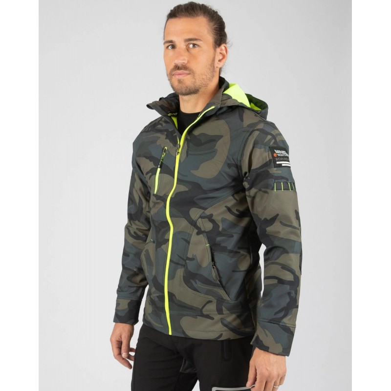 Veste softshell imperméable Borel Nine Worths wood vue 1