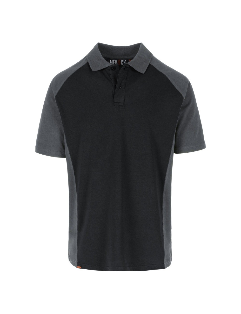 Polo travail bicolore manches courtes Brabo Herock noir
