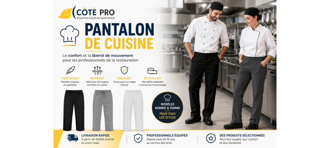 Pantalon de travail cuisine